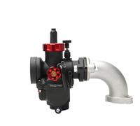 Carbu pour Moteur Carburateur kit Fit for Flange Carburetor with Jets CNC Intake Elbow Manifold Set 2T 4T PitBike ATV Fit for Yamaha Motorcycle Accessories(PE22mmFLYJ Kit)
