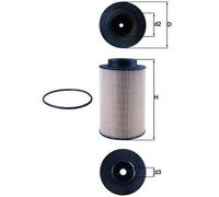 Carburant Cartouche Filtrante 94,5mm MAHLE pour Hommes Neoplan Liebherr Fendt