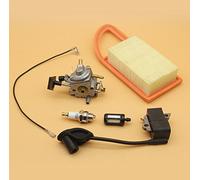 Carburateur à bobine d'allumage avec module magnétique pour souffleur à dos STIHL BR500 BR550 BR600 BR 500 550 600 Zama C1Q-S183