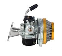 Carburateur À Starter Compatible Avec 49cc 50cc 80cc Carburateur 2 Temps Refroidi Par Eau Avec Tuyau D'admission Et Filtre À Air Pour Moto