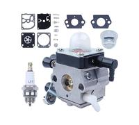 Carburateur adapté for FS38 HS45 FS45 FS46 FS55 C1Q-S186 avec Kit de réparation de Joint de Membrane de carburateur Bougie d'allumage tronçonneuse