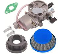 Carburateur Assemblage Carburateur 2 Temps Avec Filtre À Air Pod Tuyau D'entrée Pour Mini ATV Quad Dirt Pocket Bike Refroidi Par Air 43cc 47cc 49cc(Bleu)