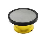 Carburateur Assemblage Interface De Filtre À Air De Carburateur De Moto 63mm Pile Vitesse Klaxon De Coupe De Vent Avec Filet En Maille Pour PWM PWK 34 36 38 40 42mm(Gold with net)