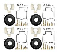 Carburateur Assemblage Kit De Réparation Joint Flottant Carburateur Moto Avec Flotteur De Tasse D'huile Et Diaphragme À Vide Pour Kawasaki Pour ZZR1100 Pour ZX1100(4 SET)
