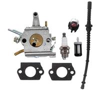 Carburateur avec tuyau à essence pour Stihl FS400 FS450 FS480 SP400 SP450 - Pour débroussailleuse Stihl 4128 120 0651 Zama C1Q-S34H