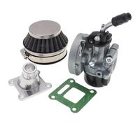 Carburateur Carb Compatible Avec 49cc 66cc 70cc 80cc Les Quads Tout-terrain 2 Temps Carburateurs De Course 19 Mm Avec Collecteur D'admission Et Filtre À Air