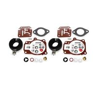 Carburateur Carb Kit Reconstruction Carburateur avec Flotteur 0396701 pour Johnson pour Evinrude 20 25 30 35 40 50 55 60 65 70 75 CV pour Hors-Bord 392061 398729 Kit Carburateur(2 Set)