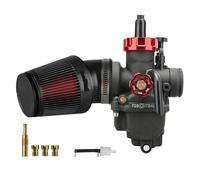 Carburateur Carb pour Suzuki 2T 4T Moto Motocross Kit Filtre À Air CNC pour Carburateur PE 24/26/28/30 Mm Moto Motocross Jets Carburateur Power Carb Modifiés Moteur Carburateur(PE28 Racing Kit)