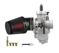 Carburateur Carb pour Suzuki 2T 4T Moto Motocross Kit Filtre À Air CNC pour Carburateur PE 24/26/28/30 Mm Moto Motocross Jets Carburateur Power Carb Modifiés Moteur Carburateur(PE26 Sport Kit)