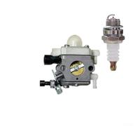 Carburateur compatible avec Stihl-FS230 FS235 FS235R FR235 Débroussailleuse Petit Moteur Pièces de rechange Carbs + Bougie d'allumage
