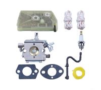 Carburateur compatible avec tondeuse Tillotson HU-40D WT-16B pour tronçonneuses 028 028AV 028WB Kit de remplacement avec filtre à air, conduites de carburant d'allumage et joints d'étanchéité pour