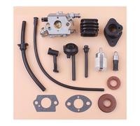Carburateur Compatible avec tronçonneuse Chinoise 2500 25cc : kit de Filtre à Huile, Tuyau d'étanchéité et Joints