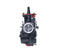 Carburateur d'automobile Pour Moto universelle pour Maikuni pour carburateur pour PWK 24 26 28 30 32 34mm nouvelle interface peinture noire rouge pour scooters VTT vélos tout-terrain(PWK 28mm)