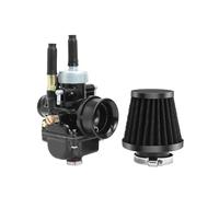 Carburateur de course noir avec Air, 17mm, 19mm, 21mm, adapté for Scooter à 4 temps, 50cc, 90cc, for cyclomoteur Dellorto(21mm black)