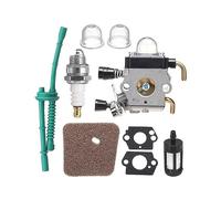 Carburateur de débroussailleuse Kit de réparation tondeuse à gazon pour STIHL FS38 FS45 FS46 FS55 KM55 FS85, pour bougie d'étincelle, ensemble carburateur, pièce filtre Air et carburant, joint