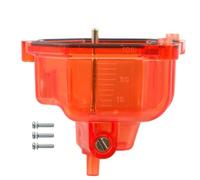 Carburateur de moto à fond transparent, bol à flotteur transparent, tasse d'huile 26 mm 32 mm compatible avec les pièces de moto automobile TMX125 150 200 PZ27 CG125(Red)