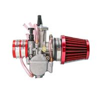 Carburateur de moto Carburateur De Moto Avec Filtre À Air Pour Pit Bike Cyclomoteur Pour Keihin Pour CB Pour PWK 21 24 26 28 30 32 34 Mm 2/4T Carbu pour Moteur(26mm RED)