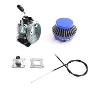 Carburateur de moto Convient pour moto 2 temps 47cc 49cc Dirt Pit Bike ATV Quad Moto 19mm Carburateur Filtre à air Ensemble principal Carbu pour Moteur(M)