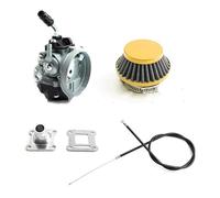 Carburateur de moto Convient pour moto 2 temps 47cc 49cc Dirt Pit Bike ATV Quad Moto 19mm Carburateur Filtre à air Ensemble principal Carbu pour Moteur(G)