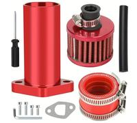 Carburateur de moto Ensemble de joints de collecteur d'admission Convient pour 212cc GX200 VM24 PE, pièces de kart moto Carbu pour Moteur(Red)