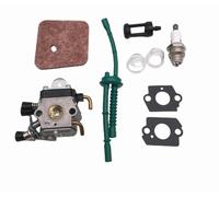 Carburateur de Moto pour FS38 FS45 FS46 FS55 FS74 FS75 FS76 FS80 FS85 C1Q-S143 C1Q-S153 C1Q-S186 C1Q-S186A, Filtre à air et à Carburant (9 pièces)