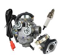 carburateur de moto Starter de carburateur PD24J pour motos, 24mm, pour Honda GY6 125cc 150cc, pour Scooter ATV 4 temps(GY6-A)