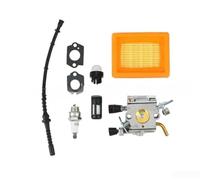 Carburateur de rechange pour tondeuses FS400 FS450 FS480, pièce de mélangeur de carburant en alliage argenté pour réparation et entretien du moteur de tondeuse à gazon de jardin (FS400FS450FS480)