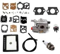 Carburateur de Tronçonneuse Filtre à Air Membrane Joint Réparation kit pour Echo CS301 CS305 CS3000 CS3400 WALBRO WT-589 WT-402 Tronçonneuse remplace A021000231 A021000230 A021000760 90076 90149Y