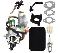 Carburateur double carburant pour lpg kit de conversion pour Honda pour générateur gx390 188F 4,5-5,5 kW compatible avec pour champion All Power pour sportsman pour mcculloch pour ridgid avec filtre à