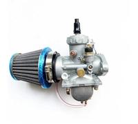 Carburateur et filtre à air for moto, compatible avec les modèles de motos d'enduro Su-zu TS185, TS 185, TS125, TS100(Carb air filter)