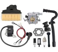 Carburateur Filtre à air et carburant pour carburateur pour STIHL 021 023 025 MS230 MS250 MS210 021 025 Bobine d'allumage de carburateur pour bougie d'allumage pour kit de tronçonneuse 11231200605
