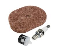 Carburateur Filtre à air Filtre à Carburant Bougie d'allumage Compatible avec Stihl FS40 FS50 FS56 FS70 KM56 4144 124 2800/0000 350 3513
