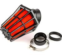 carburateur filtre à air RACING hexa noir rouge D. 35 mm incliné 45°
