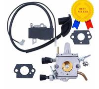Carburateur Module de bobine d'allumage Kit Pour Stihl FS300 FS350 FS120 FS200 FS250 FS250 R FS020 FS202 TS200 Débroussailleus