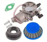 Carburateur Moteur Carb Pour 43cc 47cc 49cc Refroidi Par Air Pour Mini ATV Quad Dirt Pocket Bike 2 Temps Carburateur Avec Filtre À Air Pod Collecteur Tuyau D'admission(Bleu)