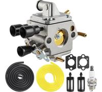 Carburateur MS193 avec filtre à carburant Joints de bougie d'allumage de rechange pour tronçonneuse Stihl MS193TC MS193C MS193T MS193 MS 193 T compatible avec Zama 805a Carb