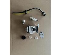 Carburateur pour moteur 49 cc 52 cc, kit de remplacement pour débroussailleuse avec durite d'essence, bougie, poire d'amorçage, joints, pièces d'entretien pour tondeuse, mini motoculteur,