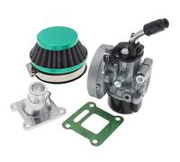 Carburateur Pour Moteur Compatible Avec 49cc 66cc 70cc 80cc Les Quads Tout-terrain 2 Temps Carburateurs De Course 19 Mm Avec Collecteur D'admission Et Filtre À Air