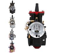 Carburateur PWK de 21 mm en alliage d'aluminium universel pour moto 50 cc à 100 cc Pit Dirt Bike ATV Scooter Noir