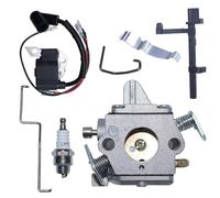 Carburateur Rechange Carb Carburateurs Kit De Tige Starter D'accélérateur D'arbre Commutateur Bobine D'allumage Carburateur Pour Pour MS180 Pour MS170 018 017