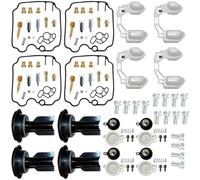 Carburateur Reconstruire Kit Kit De Réparation De Carburateur pour Moto pour Yamaha FZR1000 EXUP 1989-1995 FZR 1000 Outil De Réparation Moto Diaphragme À Piston Flottant Carb Reparation Kits(Ensemble
