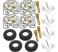 Carburateur Réparation Kits De Reconstruction Carburateur pour Moto pour Suzuki Bandit GSF 1200 GSF1200 2001-2005 GSF1200S, Pièces Flotteur À Membrane Carburateurs Remplacé Kit(Ensemble 1)
