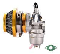 Carburateur Tuning avec Filtre à air Remplacement pour 2 Temps 47cc 49cc Carb Go Kart Scooter Moped Remplacement Or