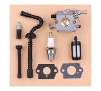 Carburateur, Tuyau d'huile, Filtre, Bougie d'allumage, Compatible avec Les tronçonneuses MS250, MS230, MS210, 025, 023, 021