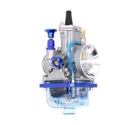 Carburateur universel de course pour moto PWK 21MM-34MM, avec bol flotteur bleu, tasse d'admission d'air, adapté pour moteur 2T 4T, scooter, moto, VTT, quad, moto de pit 50CC-350CC, carburateur PWK