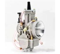 Carburateurs moto Carburateur Avec Gicleur Puissance Pour Quad/UTV Mikuni Koso PWK 21 24 26 28 30 32 34 2T 4T Et Moto(Champagne color)