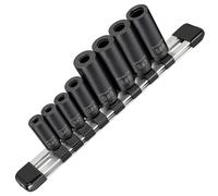 CARBYNE Lot de 8 douilles de robinet - Poignée mécanique de rétention de came, ensemble d'adaptateurs de tarauds métriques et SAE, entraînement 1/4" et 3/8", compatible avec M1.5-M14, #1-1/2" & 1/8