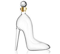Carcane de vin, 350 ml / 12 oz de chaussures à talons hauts caractéristiques whisky avec bonnet bouteille, verres whisky clear créatifs pour bars Night Club Hotels Party