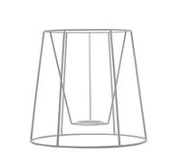 Carcasse abat-jour américain Ø20 cm - Douille E27 - Finition epoxy blanc