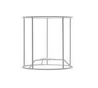 Carcasse abat-jour cylindrique ø15 cm - Douille E14 - Finition epoxy blanc